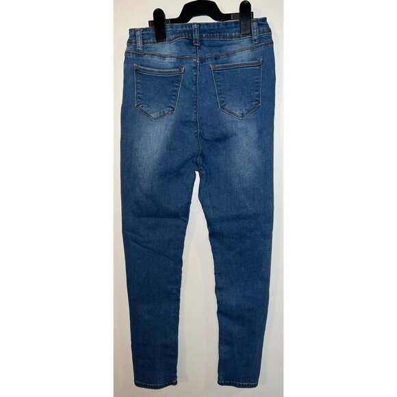 Wave Jeans Womens Skinny Fit Blue Denim Jeans Size 15/16 - Picture 2 of 3